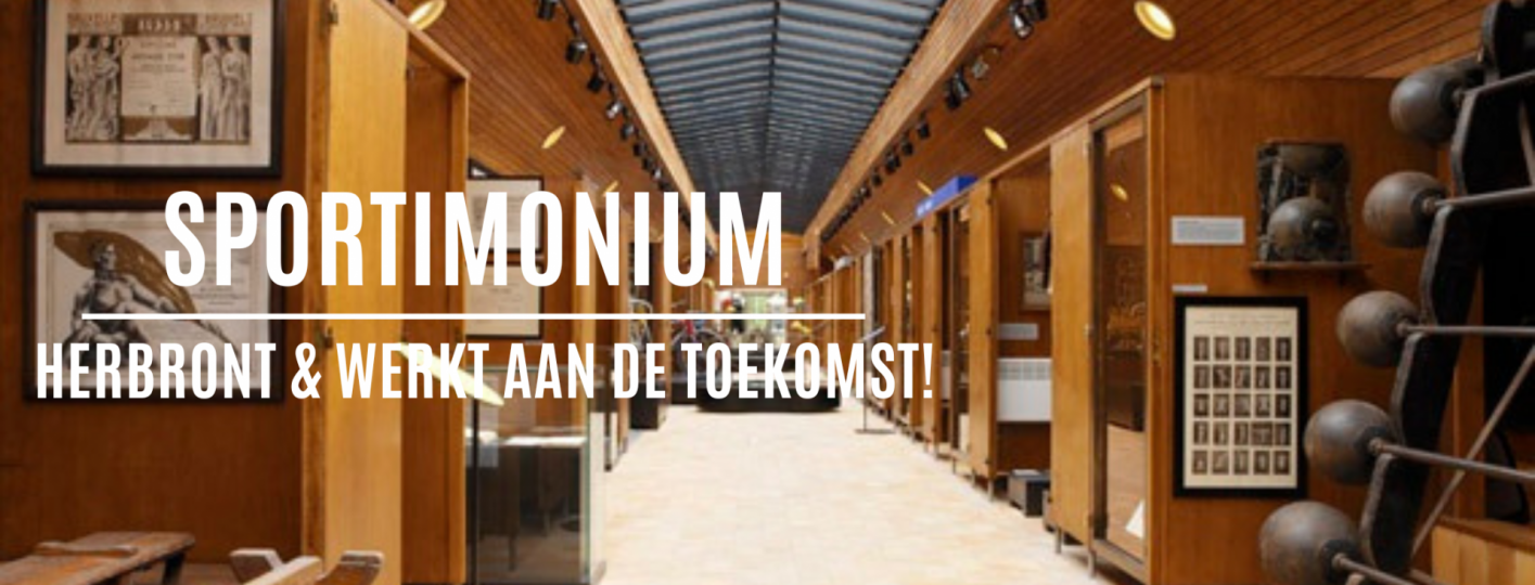 Middengang museum  met tekst Sportimonium herbront